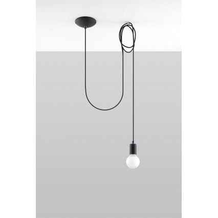 Hängeleuchte EDISON 1 1xE27/60W/230V Spinne schwarz