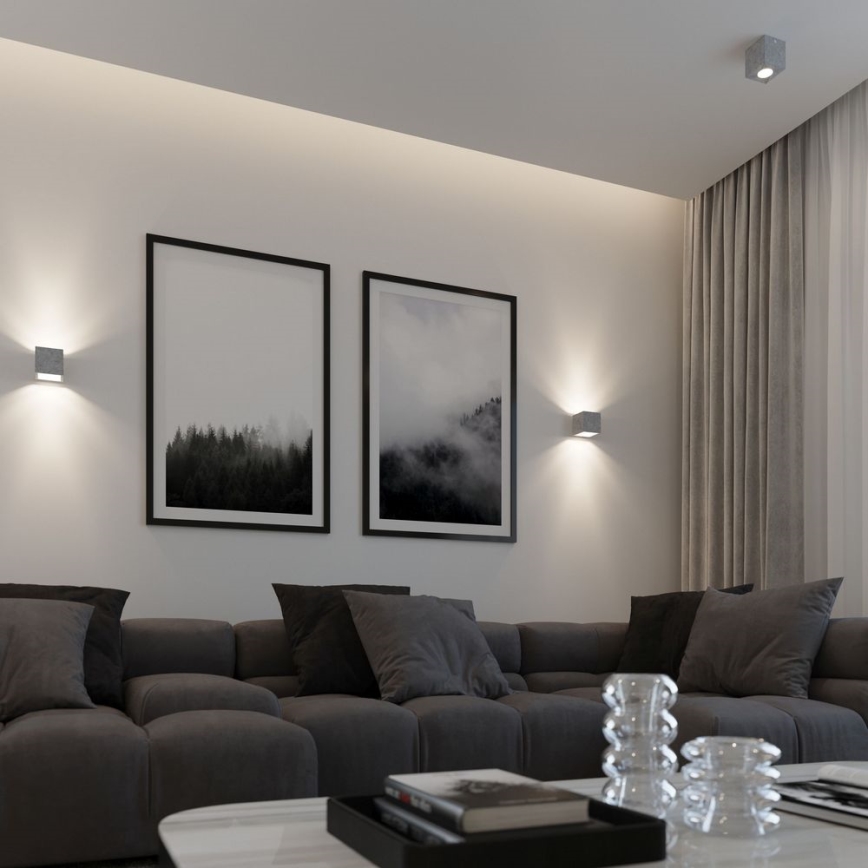 Sollux SL.0489 - Deckenleuchte QUAD 1xGU10/40W/230V beton