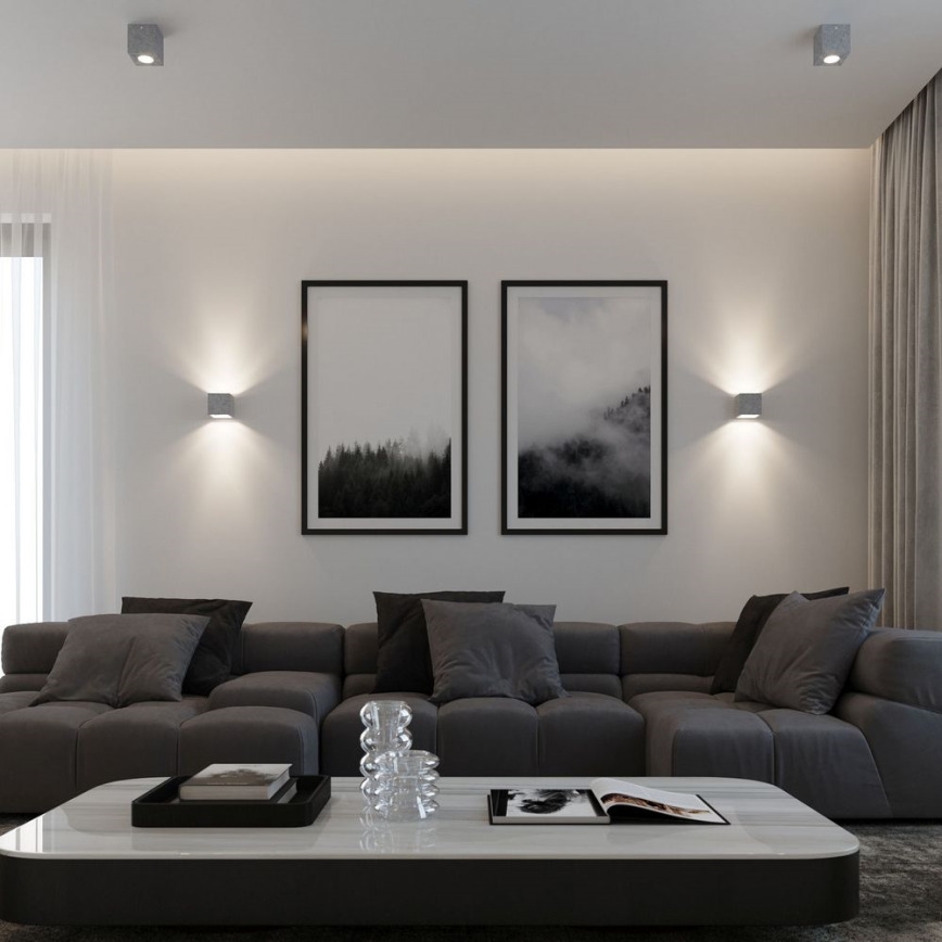 Sollux SL.0489 - Deckenleuchte QUAD 1xGU10/40W/230V beton