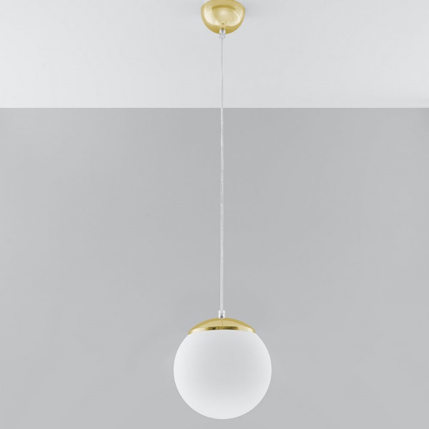 Hängeleuchte TOYA an Kabel 1xE27/60W/230V, Ø 20 cm, weiß/gold