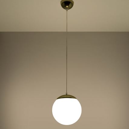 Hängeleuchte TOYA an Kabel 1xE27/60W/230V, Ø 20 cm, weiß/gold