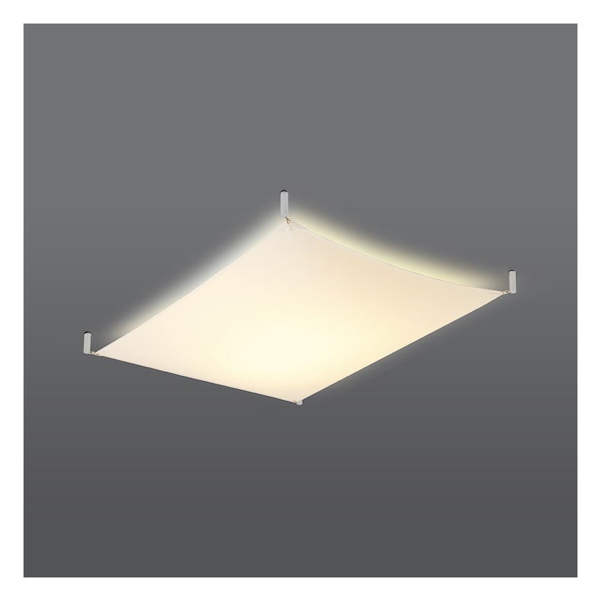 LED Deckenleuchte LUNA 2xG13/8,5W/230V 80x105 cm weiß