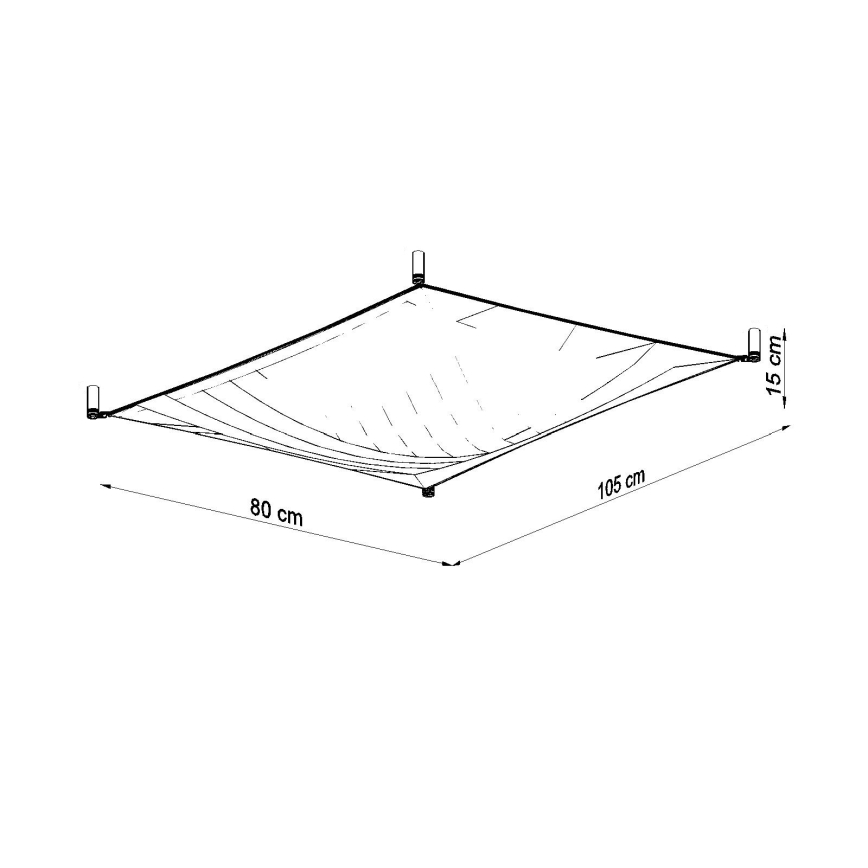 LED Deckenleuchte LUNA 2xG13/8,5W/230V 80x105 cm weiß