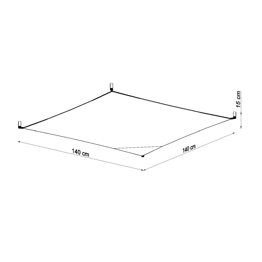 LED-Deckenleuchte LUNA 6xG13/8,5W/230V 14x14 cm weiß