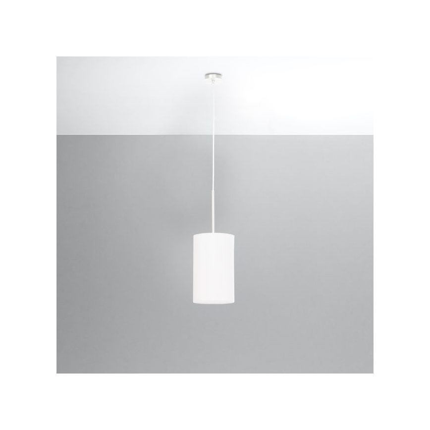 Kronleuchter an Schnur OTTO 1xE27/60W/230V d. 15 cm weiß