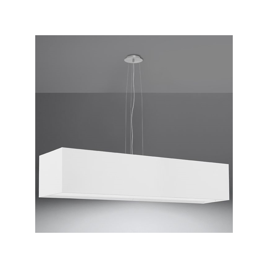 Kronleuchter an Schnur SANTA 5xE27/60W/230V 120 cm weiß