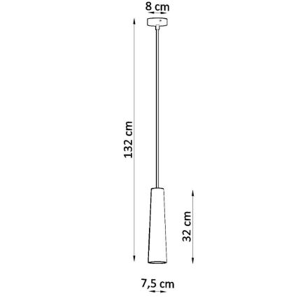 Hängeleuchte an Schnur ELECTRA 1xGU10/40W/230V