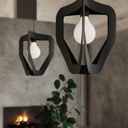 Kronleuchter an Schnur TRES 1xE27/60W/230V schwarz