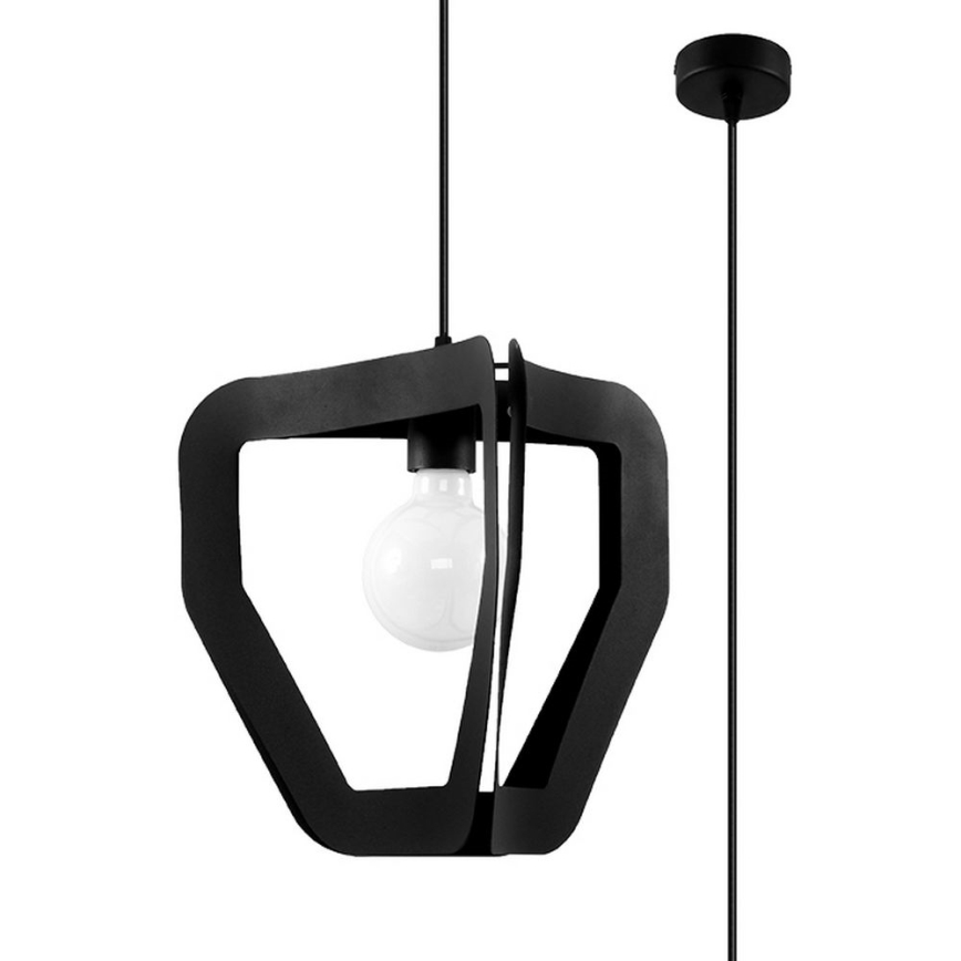Kronleuchter an Schnur TRES 1xE27/60W/230V schwarz