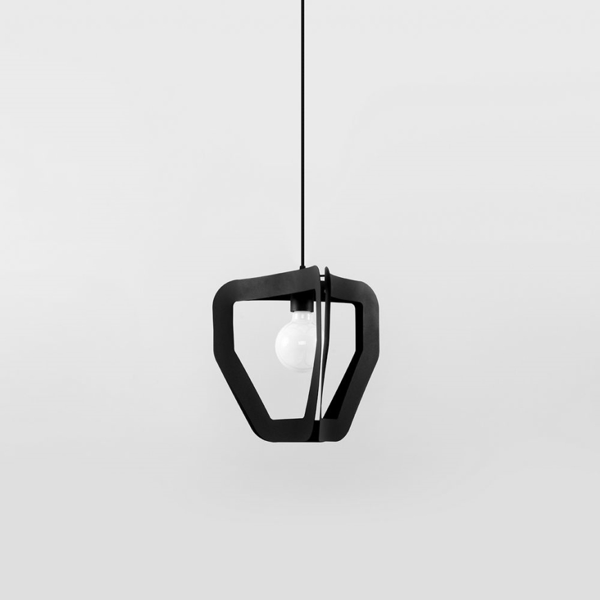 Kronleuchter an Schnur TRES 1xE27/60W/230V schwarz
