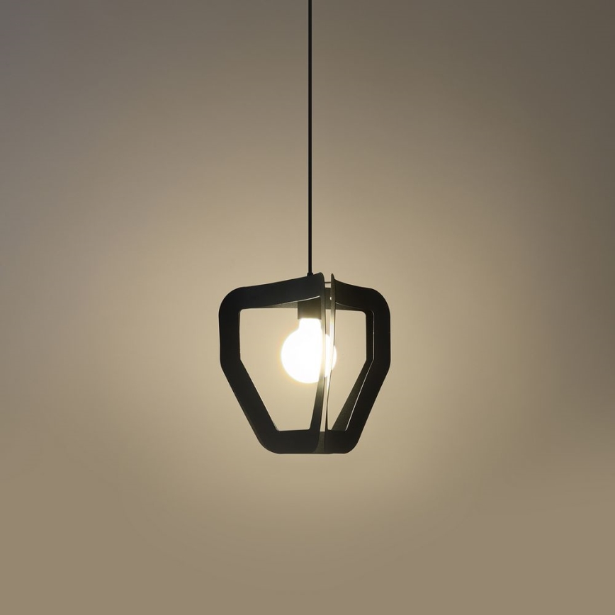Kronleuchter an Schnur TRES 1xE27/60W/230V schwarz