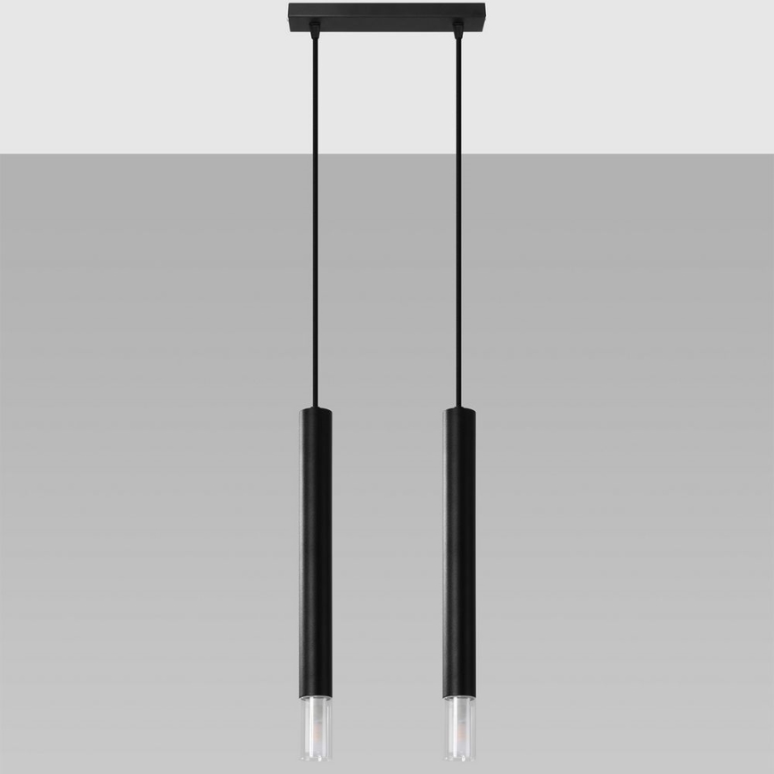 Hängeleuchte VIZIER 2xG9/40W/230V schwarz