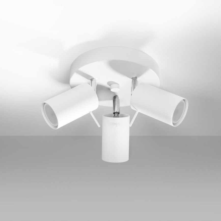 Strahler RING 3xGU10/10W/230V weiß