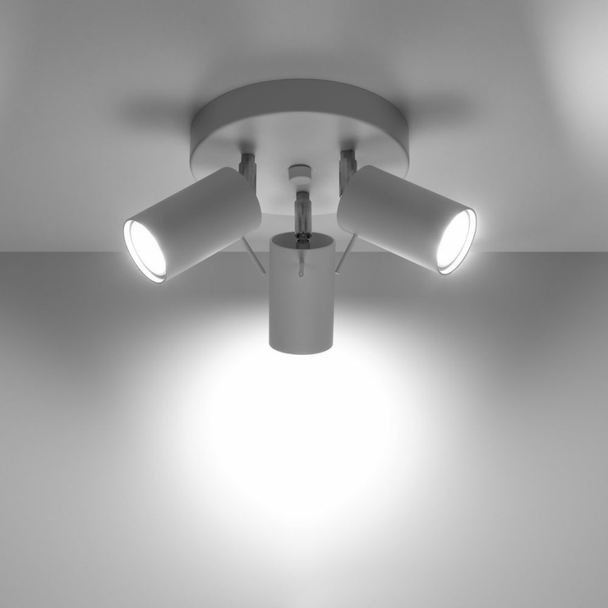 Strahler RING 3xGU10/10W/230V weiß