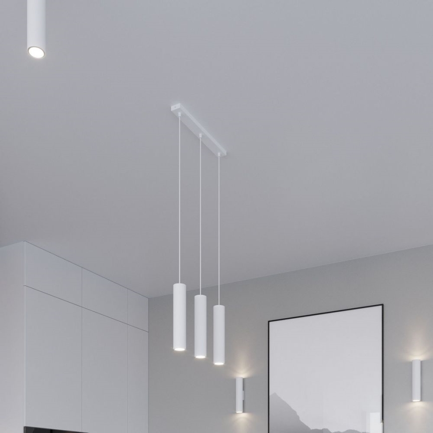 Hängeleuchte LAGOS 3xGU10/10W/230V weiß