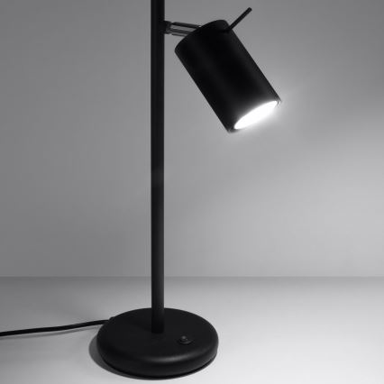 Tischleuchte RING 1xGU10/10W/230V schwarz