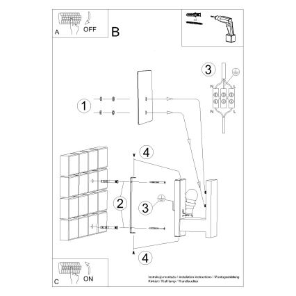 Wandleuchte LAPPO 1xE14/10W/230V beige
