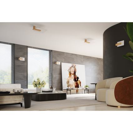 Deckenleuchte LAPPO 2xE27/15W/230V, beige