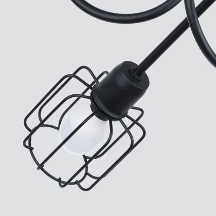 Hängeleuchte an Stange BELUCI 5xE14/40W/230V schwarz