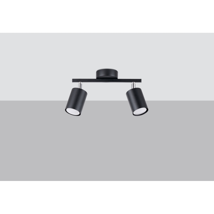 LED-Strahler LEMMI 2xGU10/40W/230V schwarz