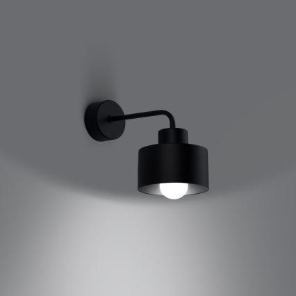 Wandleuchte SAVAR 1xE27/60W/230V schwarz