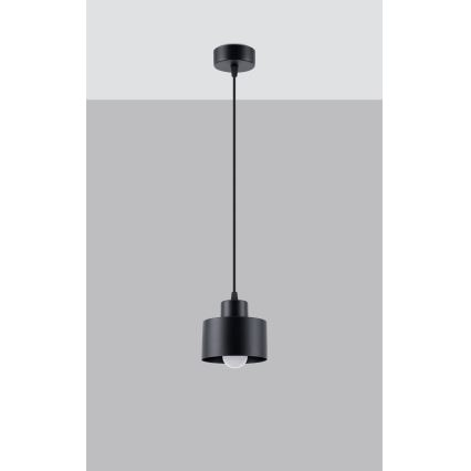Hängeleuchte an Schnur SAVAR 1xE27/60W/230V schwarz