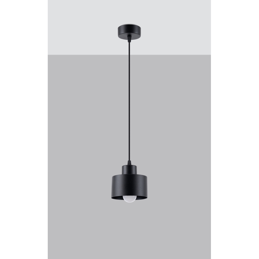 Hängeleuchte an Schnur SAVAR 1xE27/60W/230V schwarz