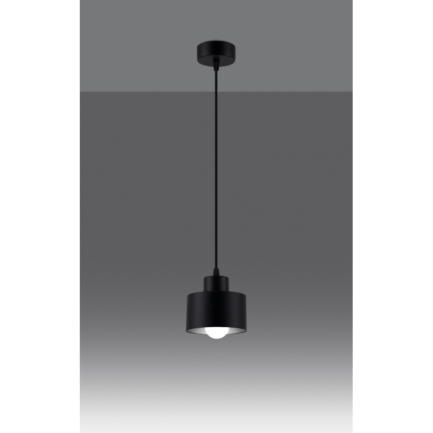 Hängeleuchte an Schnur SAVAR 1xE27/60W/230V schwarz