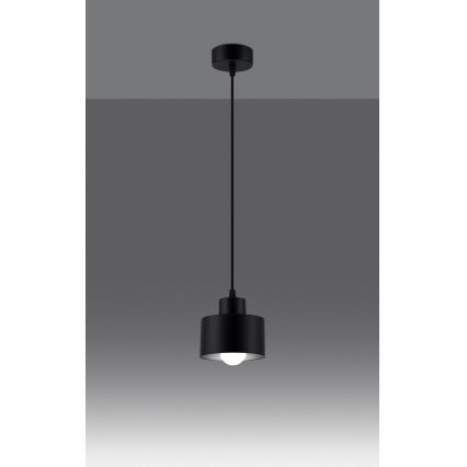 Deckenleuchte an Kabel SAVAR 1xE27/60W/230V schwarz