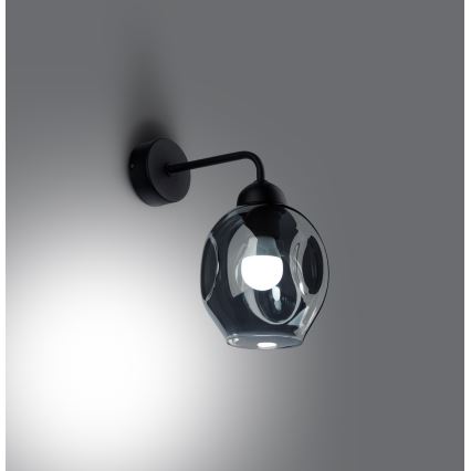 Wandlampe FILLAN 1xE27/60W/230V schwarz