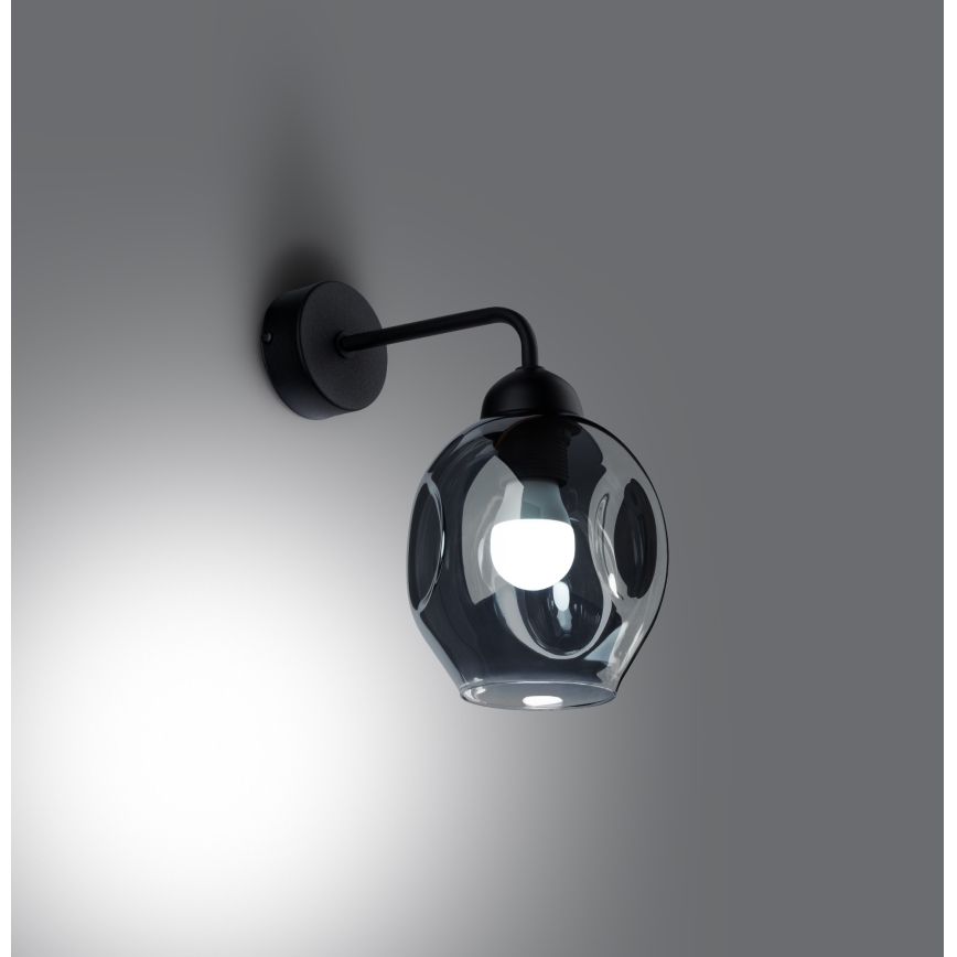 Wandlampe FILLAN 1xE27/60W/230V schwarz