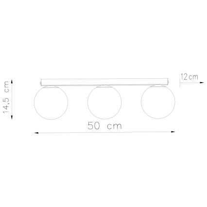 Deckenleuchte YOLI 3xG9/12W/230V weiß