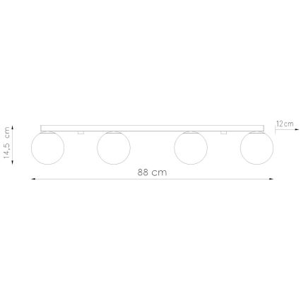 Deckenleuchte YOLI 4xG9/12W/230V weiß