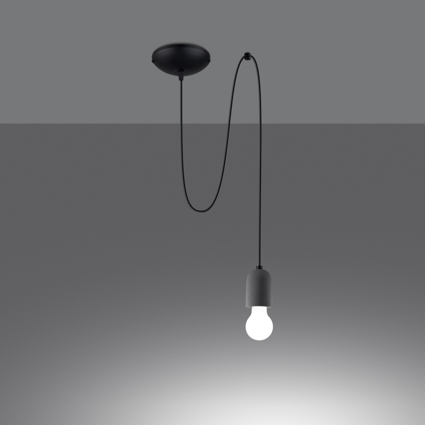 Hängeleuchte NESO 1xE27/15W/230V Spinne Beton
