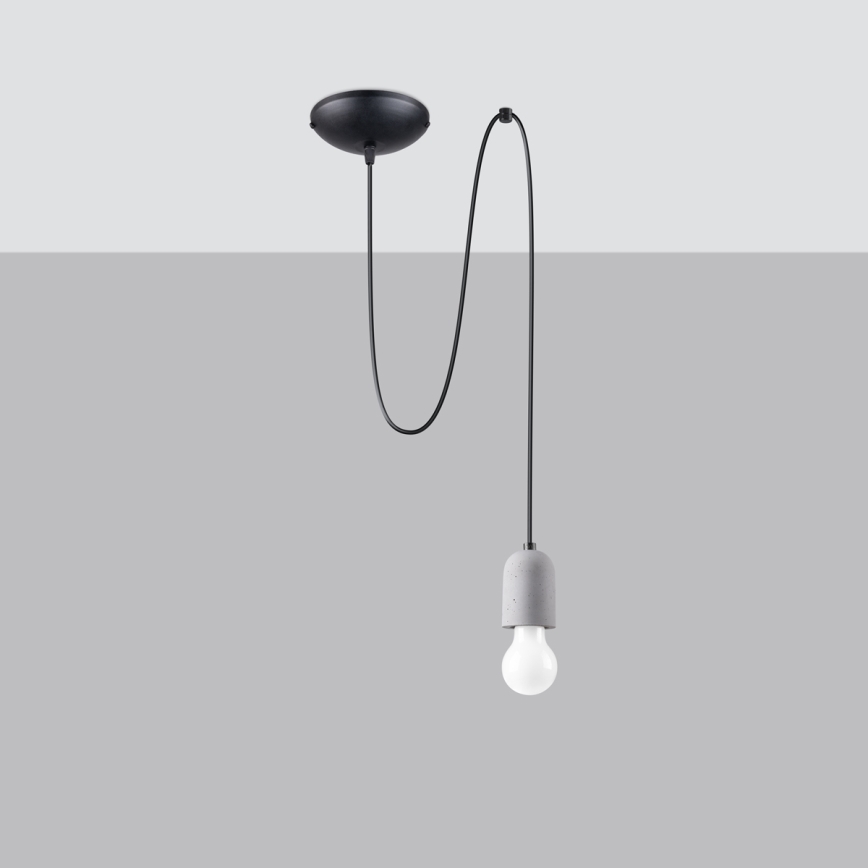 Hängeleuchte NESO 1xE27/15W/230V Spinne Beton
