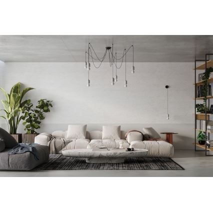 Hängeleuchte NESO 5xE27/15W/230V Spinne Beton