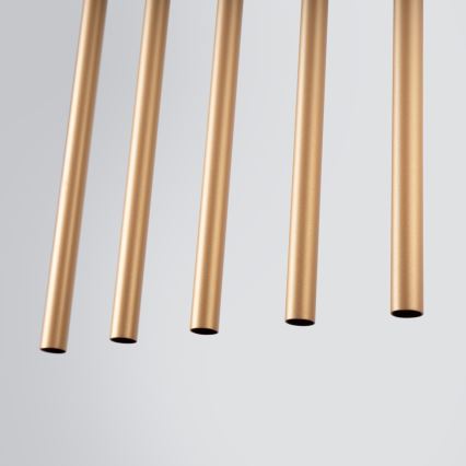 Hängeleuchte an Schnur PASTELO 5xG9/8W/230V golden