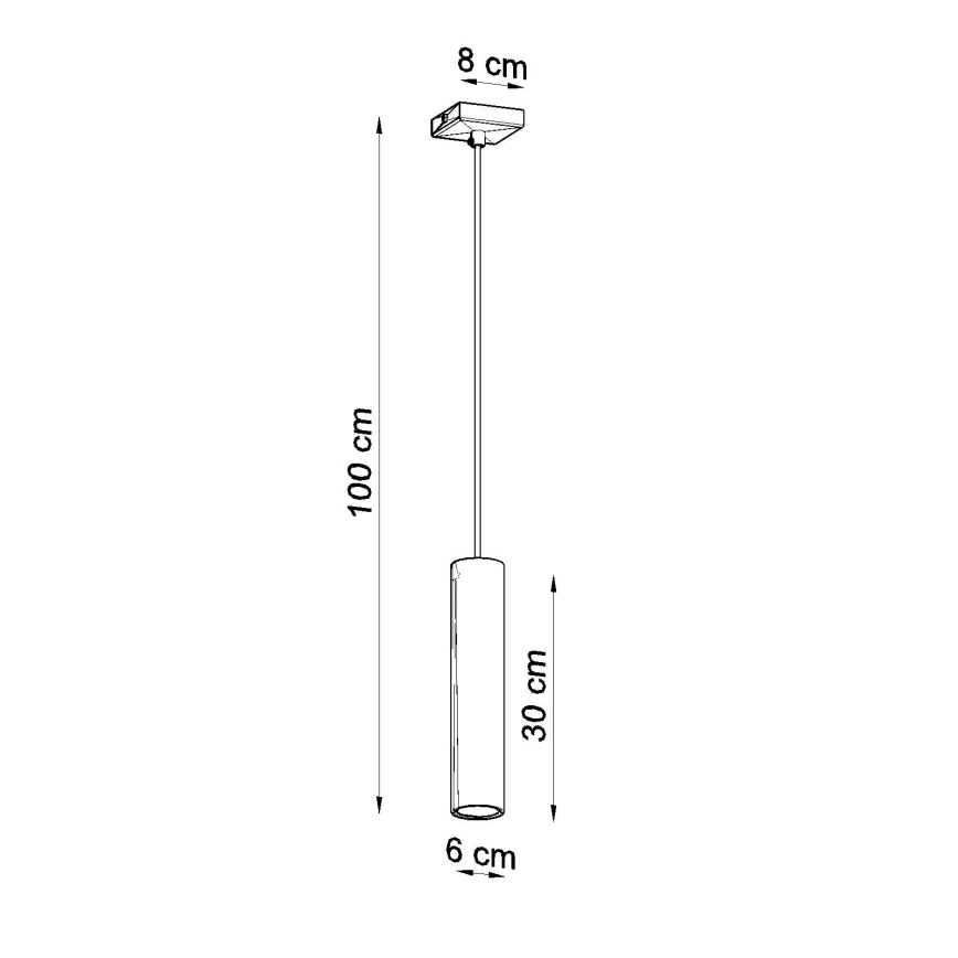 Hängeleuchte LAGOS 1xGU10/10W/230V glänzendes Chrom