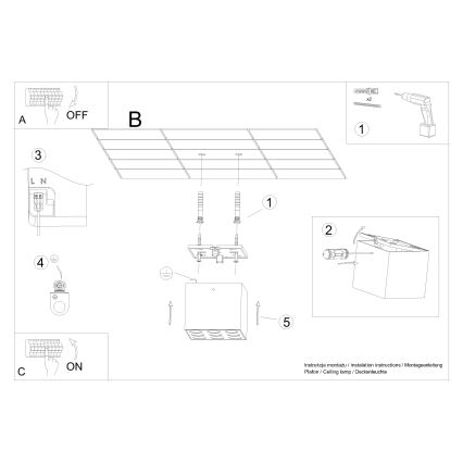 LED-Strahler OZZY LED/16W/230V schwarz