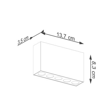 LED-Strahler SOLE LED/11W/230V schwarz