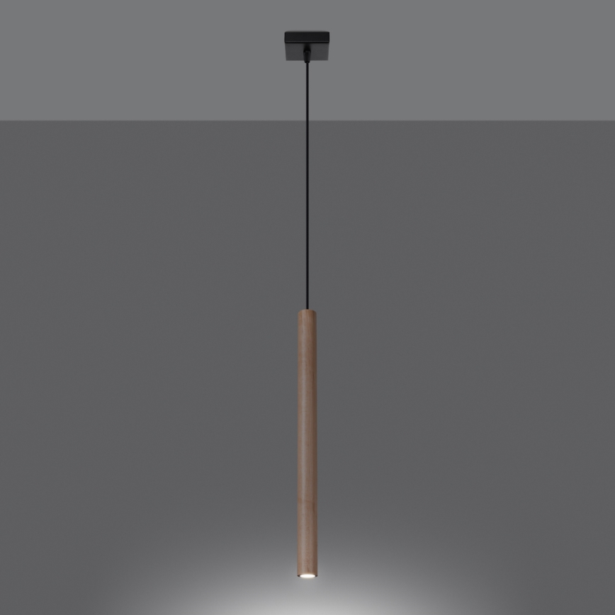 Hängeleuchte an Schnur PASTELO 1xG9/8W/230V Buche