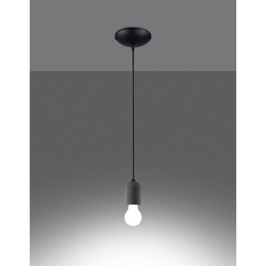 Hängeleuchte an Schnur NESO 1xE27/15W/230V Beton