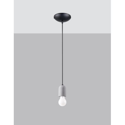 Hängeleuchte an Schnur NESO 1xE27/15W/230V Beton