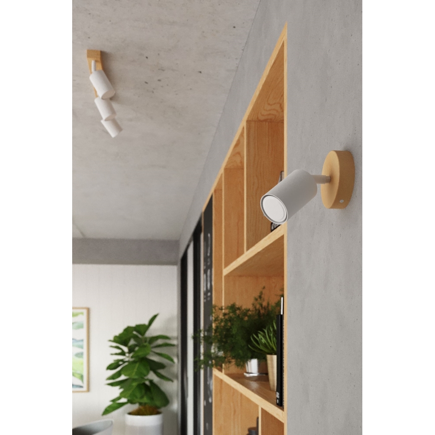 Strahler VERDO 3xGU10/10W/230V weiß/Buche