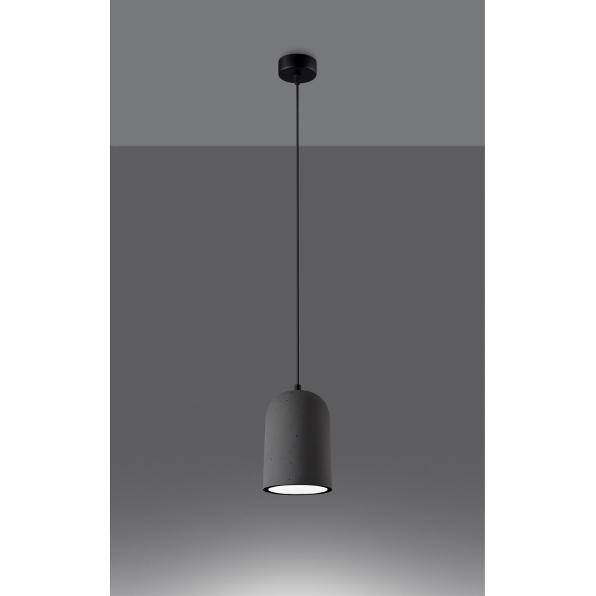 Hängeleuchte an Schnur NIMIS 1xE27/15W/230V Beton