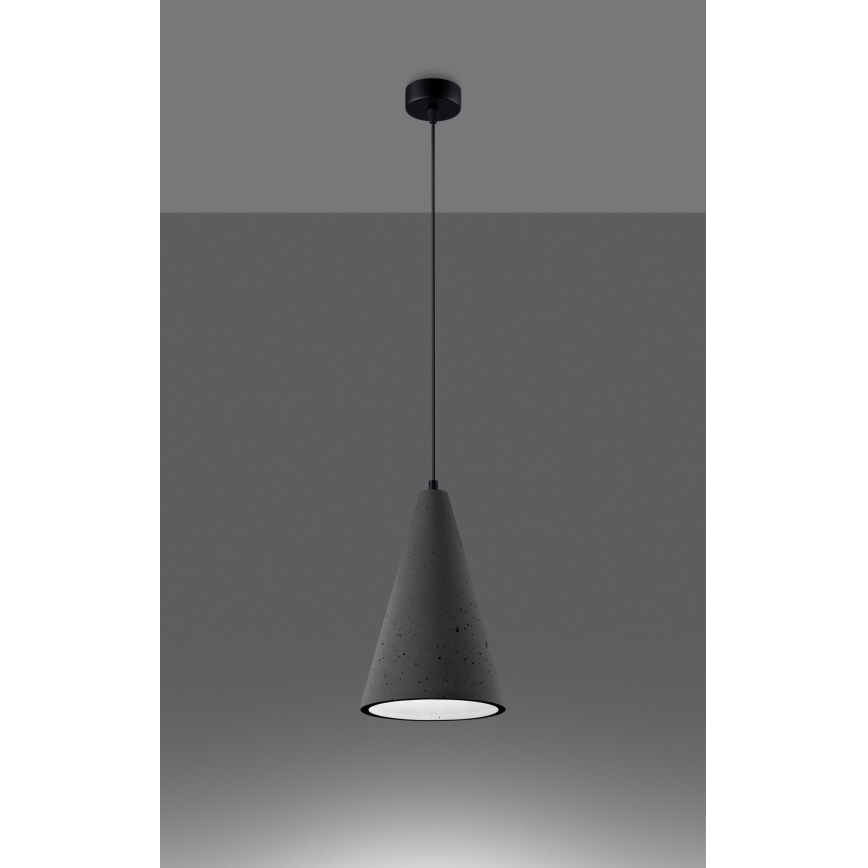 Hängeleuchte an Schnur LOGE 1xE27/15W/230V Beton