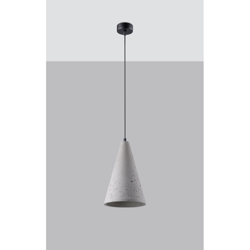 Hängeleuchte an Schnur LOGE 1xE27/15W/230V Beton