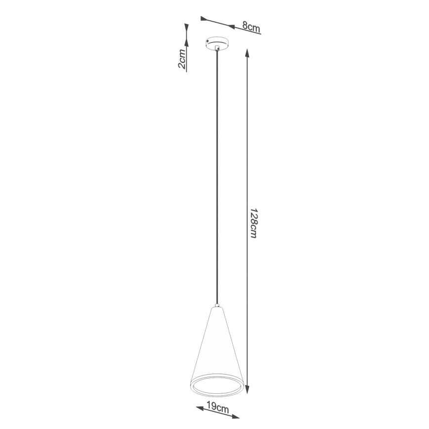 Hängeleuchte an Schnur LOGE 1xE27/15W/230V Beton