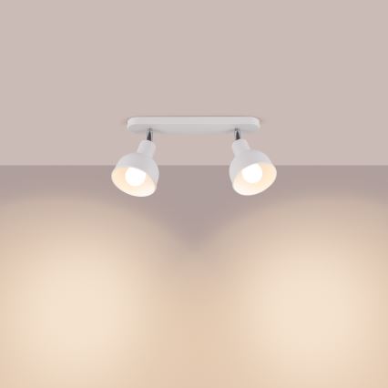 Strahler ELBA 2xE27/15W/230V weiß