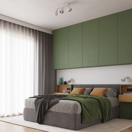 Strahler ELBA 3xE27/15W/230V weiß